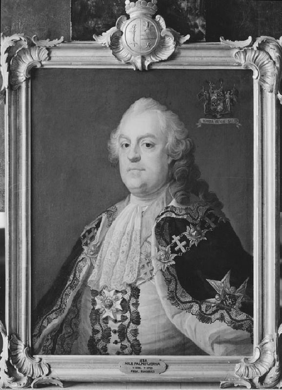 Nils Palmstierna (1696-1766), friherre, riksråd, löjtnant, gift med grevinnan Anna Christina Lagerberg