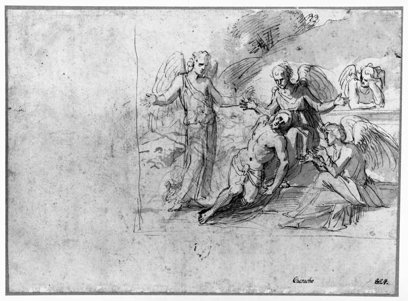 Angelic lamentation over the dead Christ