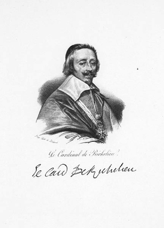 Porträtt av Le Cardinal de Richeliue