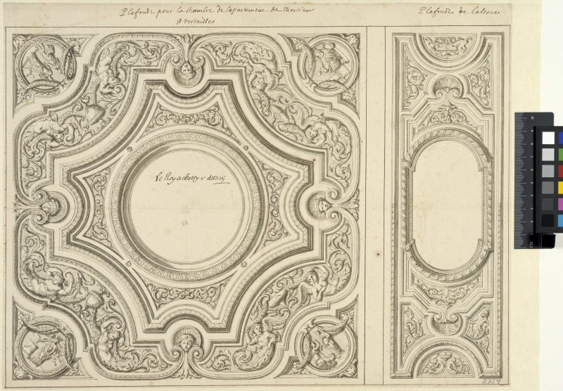 Versailles. Ceiling decoration for the chamber and alcove of the Monsieur