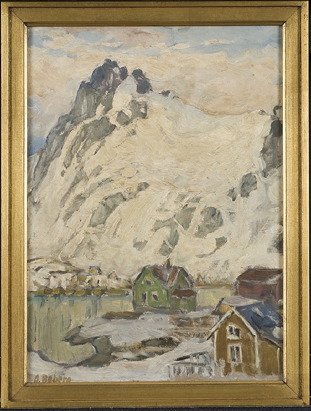 At the Foot of the Mountain. Study from Lofoten