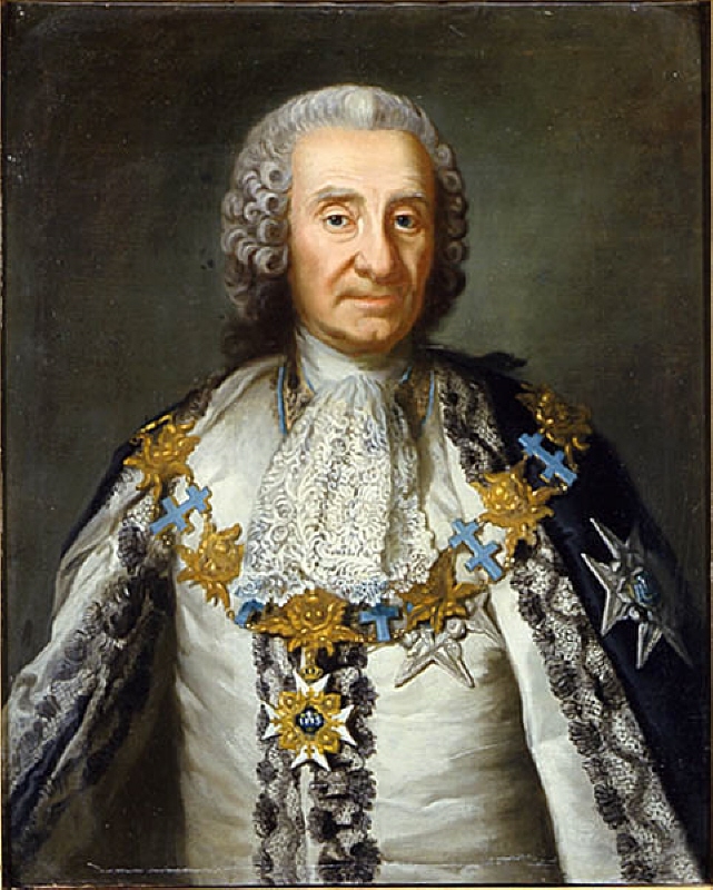 Gustaf Fredrik von Rosen (1688-1769), greve, riksråd, överbefälhavare, generalguvernör i Finland, gift med 1. grevinnan Sofia Lovisa Wachtmeister af Johannishus, 2. friherrinnan Ebba Margareta Banér, 3. grevinnan Teodora Beata Dûcker