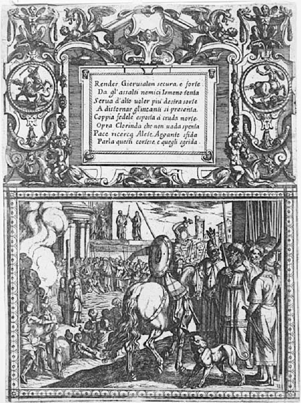 Tassos "Gerusalemme liberata" (1562). Illustration till "Canto II"