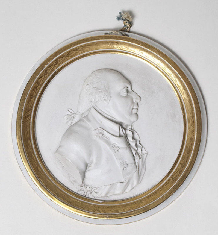 Medaljong av Fredrik Vilhelm II (1744-1797), kung av Preussen
