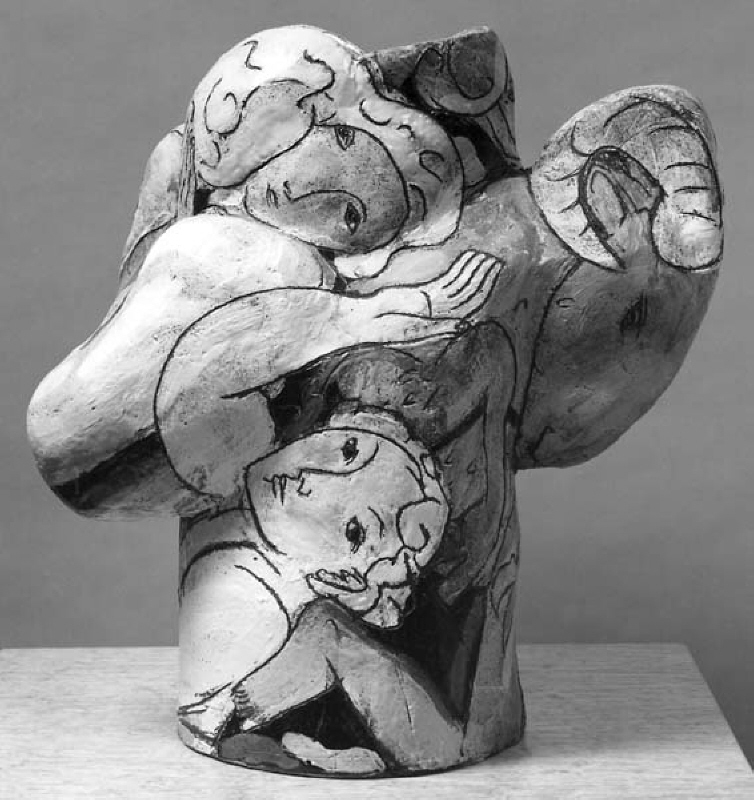Keramisk skulptur "Figure vessel"