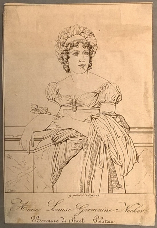 Anne Louise Germaine Necker (1766-1817), friherrinna av Staël-Holstein, g.m. Erik Magnus Staël von Holstein, fransk författare