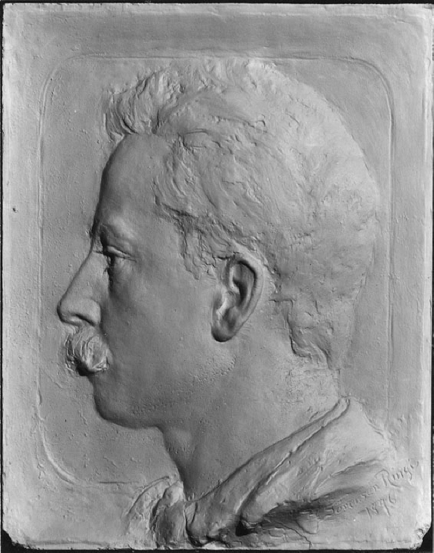 Christian Eriksson (1858-1935), artist, sculptor, married to 1. Jeanne Tramcourt, 2. Ebba Dahlgren