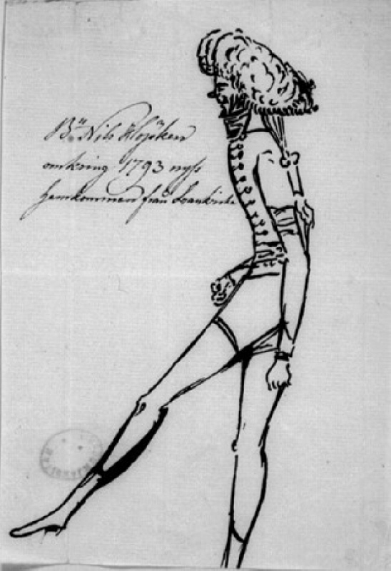 Baron Nils Höpken omkring 1793 nyss hemkommen från Frankrike