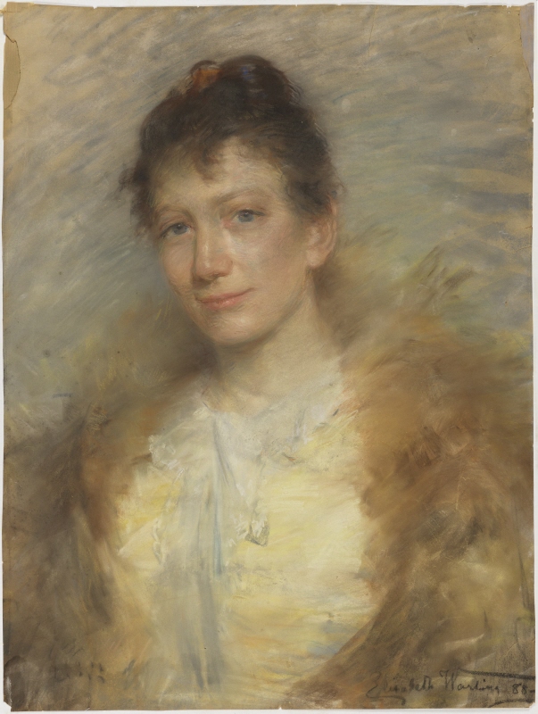 Porträtt av en kvinna, möjligen Eva Bonnier