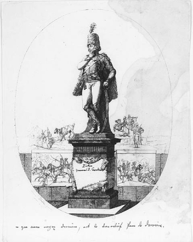 General Zieten, Staty på postament