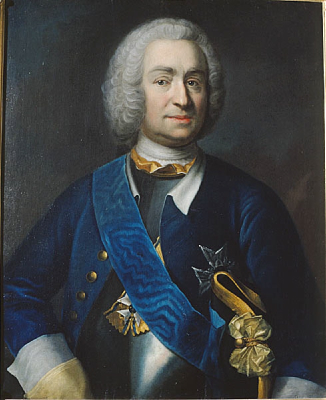 Mattias Alexander von Ungern-Sternberg (1689-1760), baron, field marshal, married to countess Beata Sofia Mörner of Morlanda