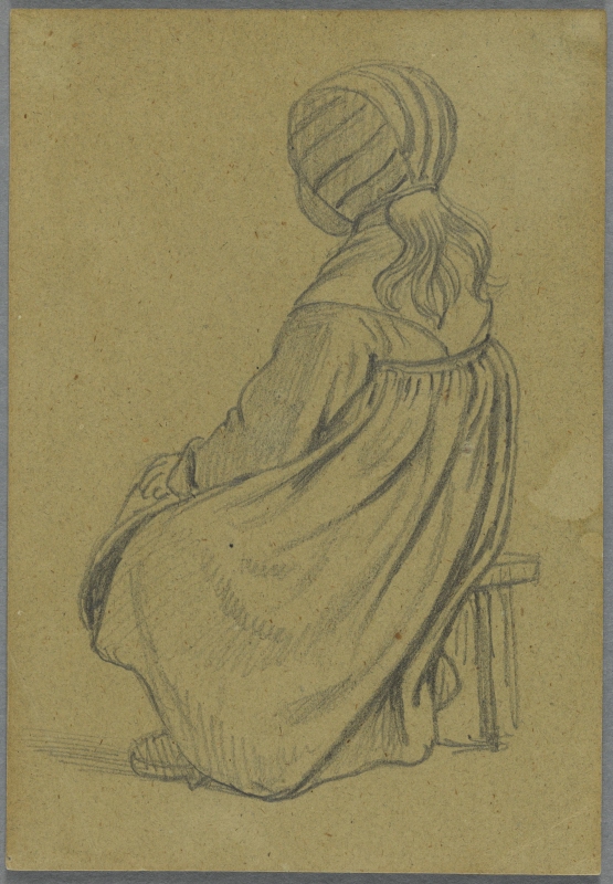 Girl Seated from Behind (Study for Churchgoers in Boats, Leksand, Dalecarlia)