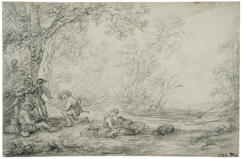 Landscape with Resting Soldiers