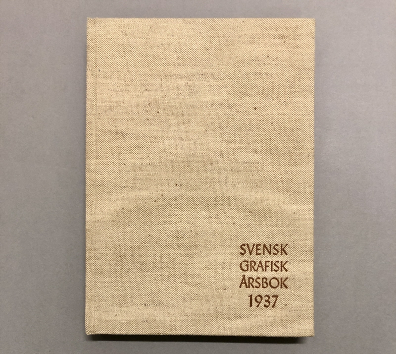 Bok. Svensk Grafisk Årsbok 1937