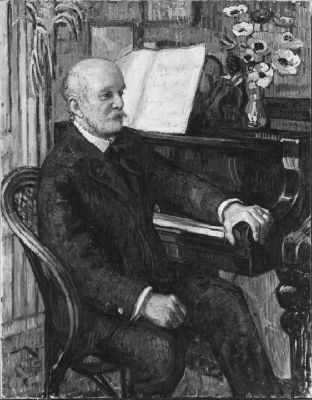 Richard Andersson (1851-1918), musikpedagog, professor, pianist, gift med Agnes Elin Adolfine Lagerberg