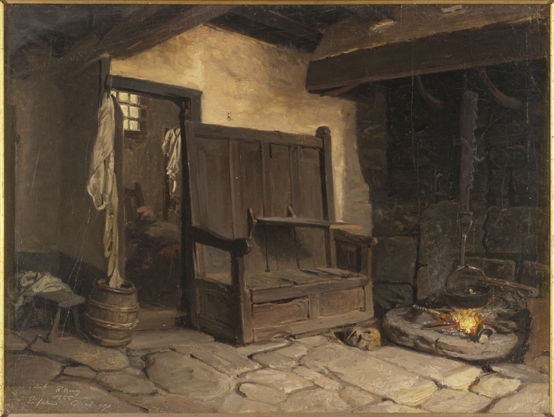 A Cottage Interior. Study