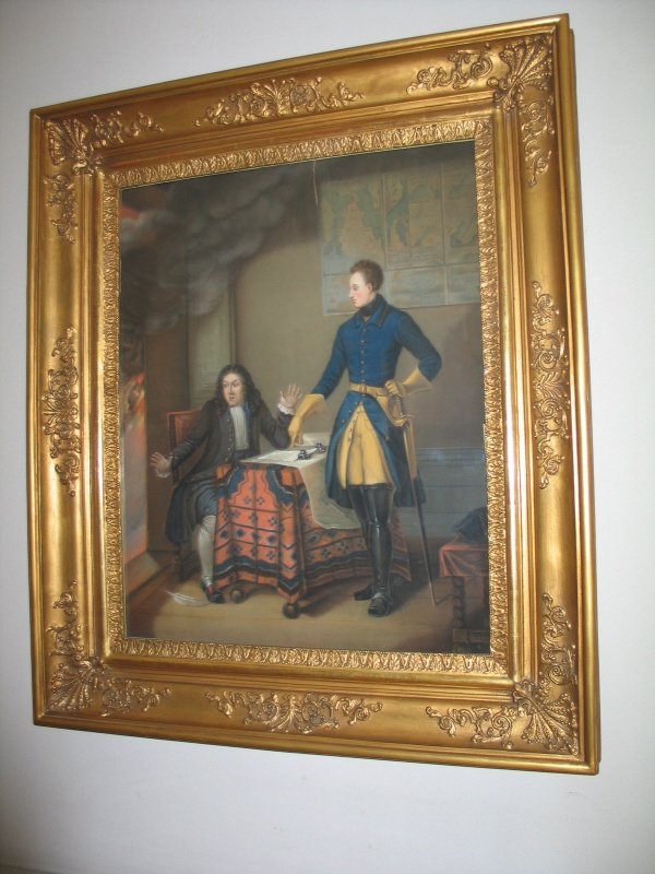 Karl XII och hans sekreterare.