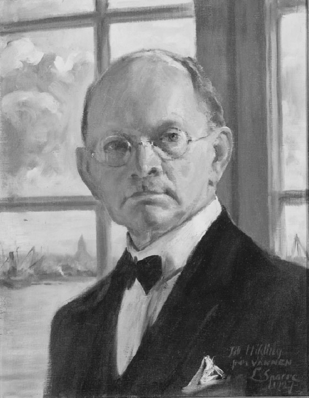 Hilding Nyman (1870-1937), konstnär, tecknare, grafiker, gift med Edith Maria Mercedes Küsel