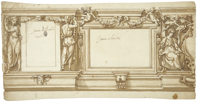Rome: design of a frieze decoration for the “Sala dei Palafrenieri” at Palazzo Altemps, c. 1591