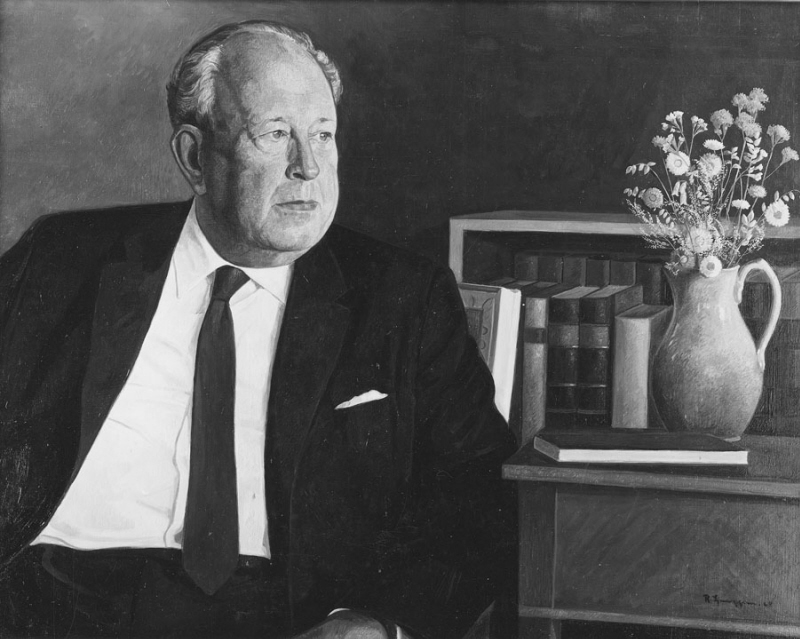Ingvar Andersson (1899-1974), docent, historiker, riksarkivarie, ledamot av Svenska Akademien, gift med fil.mag. Ally Nilsson