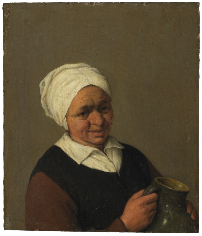 Bust of an Old Peasant Woman Holding a Jug