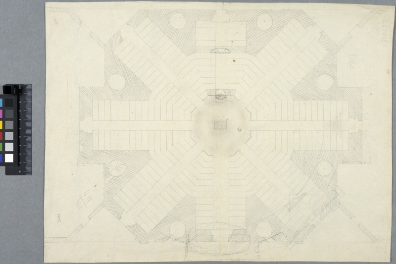 Design for an Octagonal Church, Possibly a Project for the Cathedral of Kalmar. Sketch plan