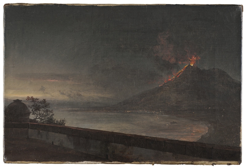 Utsikt mot Vesuvius från Villa Quisisana