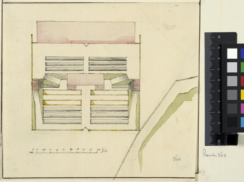 Plan of Melon Garden in the Outskirts of the Gardens of the Royal Palace in Kiel