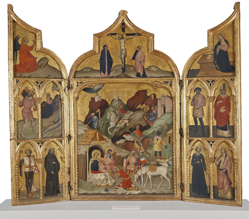 Triptych with the Adoration of the Magi and Saints