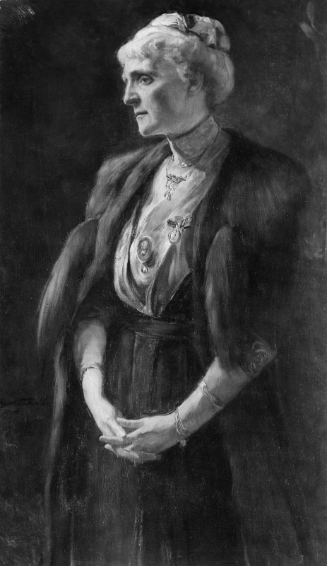 Augusta Charlotta Sofia Wästfelt (1850-1920), stiftare av och sekreterare i Svenska kvinnoföreningen för fosterlandets försvar