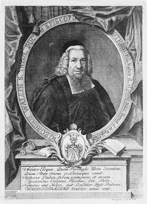 Porträtt av teologie doktor Georg Wallin