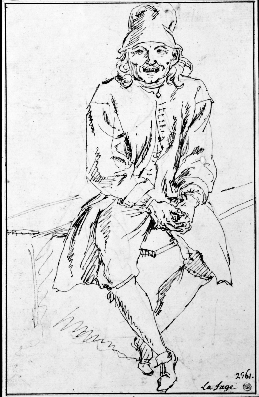 Porträtt av sittande man