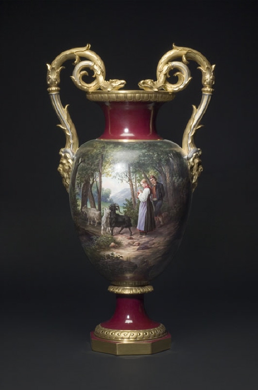 Vase, motif after Wilhelm Wallander’s painting "On the way home" (NM 1115)