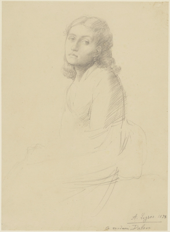 Porträtt av Madame Jules Dalou, skulptörens hustru, 1872