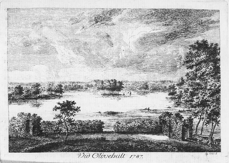 "Vid Olivehult. 1787"