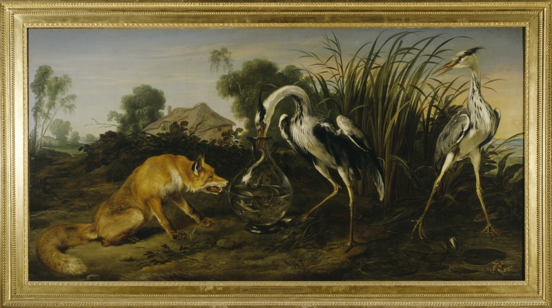 Fable of the Fox and the Heron