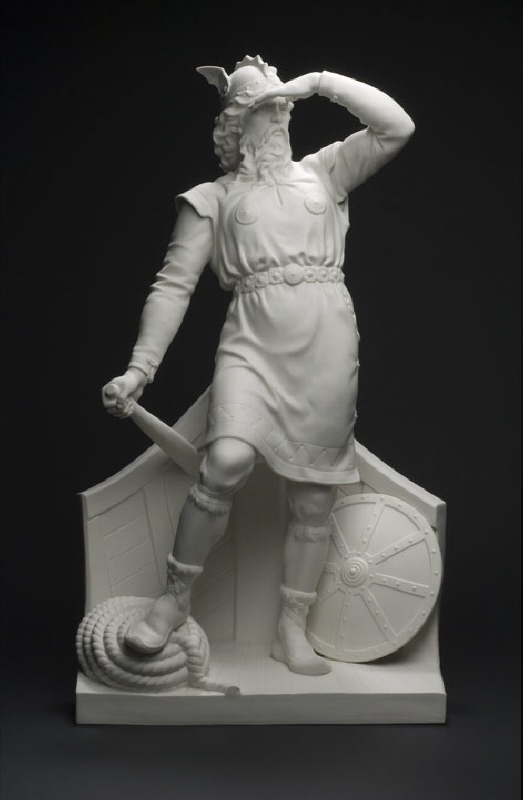 Figur efter C.J. Dyfvermans skulptur "Vikingen"