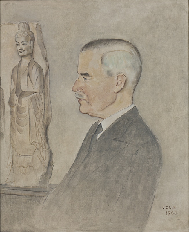 Osvald Sirén (1879-1966), professor, konsthistoriker, gift med 1. med. lic Maria Myhrman, 2. Rose Carbonel