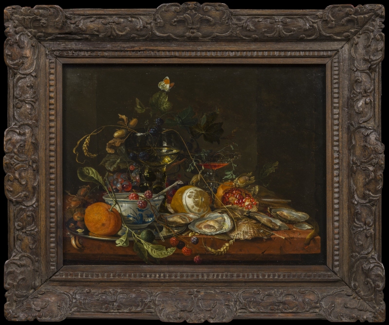 Still Life with Wine, Fruit and Oysters