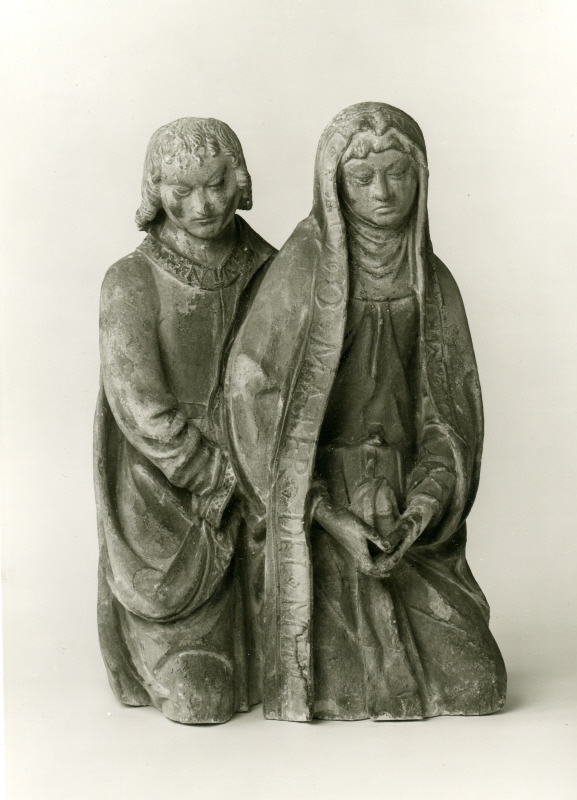 Maria och Johannes, ur korsfästelsegrupp