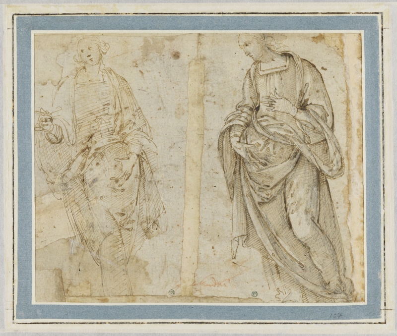 Study for the Virgin and a female saint