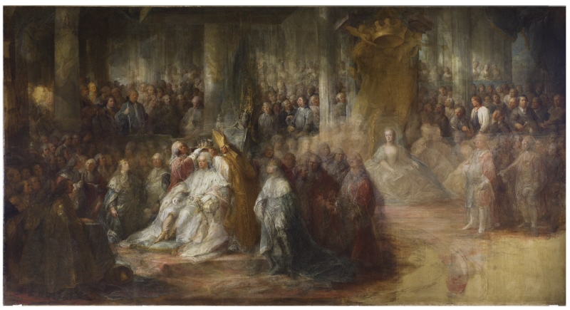 The Coronation of King Gustav III of Sweden. Uncompleted