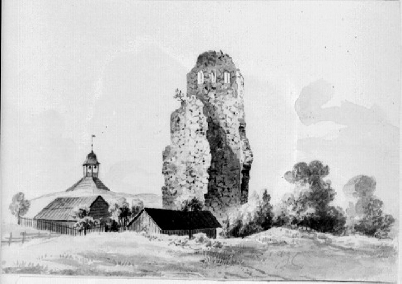 Ruinen av S:t Lars kyrka i Sigtuna
