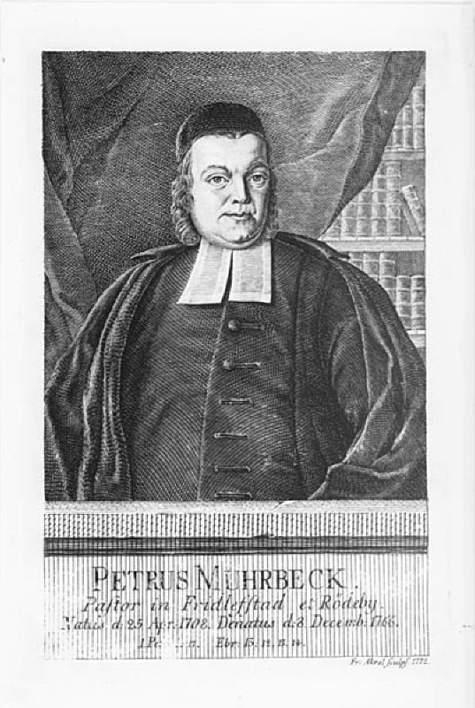 Porträtt av pastor Petrus Muhrbeck