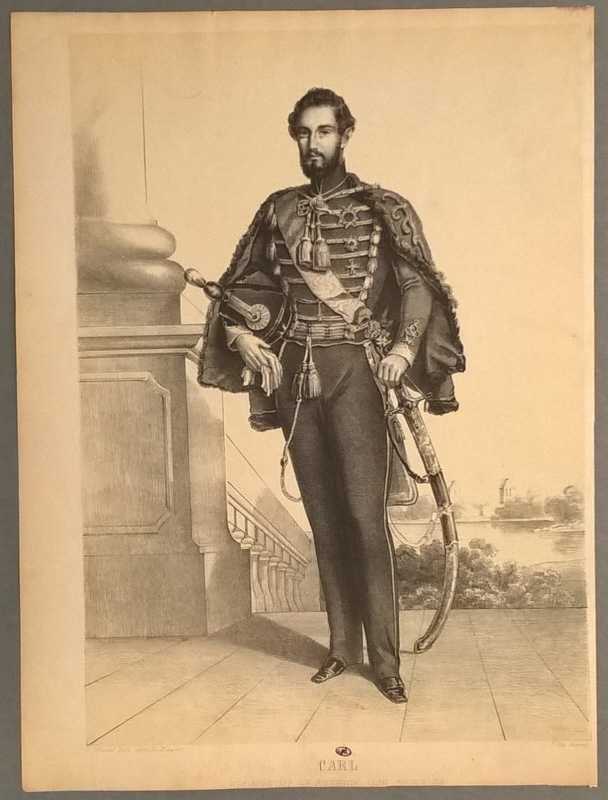 Karl XV (1826-1872), kung av Sverige och Norge, g.m. Lovisa av Nederländerna, som kronprins