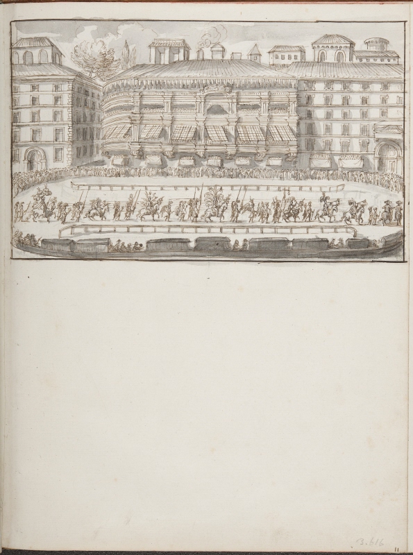 Tournament in the Piazza di S. Marco on the Corso, Rome, Performed during the Carnival in 1669