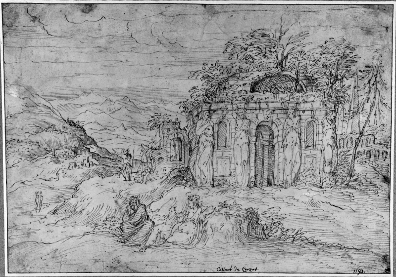 Landscape with Temple Ruins with Caryatids