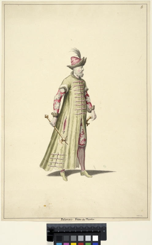Costume Sketch, a Polish Man in the Fêtes de Thalie