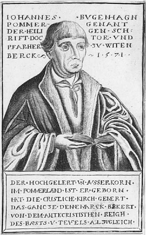 Porträtt, Johannes Bugenhagen, tysk reformator