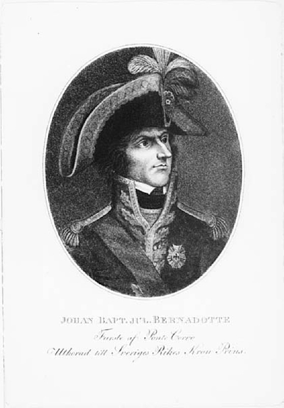 Porträtt av Johan Baptiste Jul Bernadotte